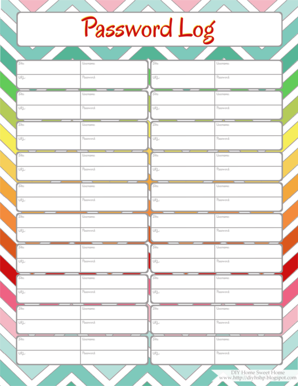 Wild image with regard to printable password log Invaluable image for printable password log